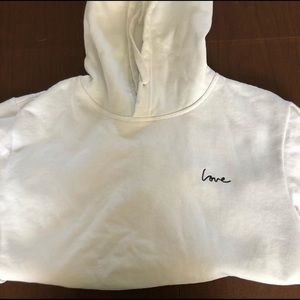 White hoodie